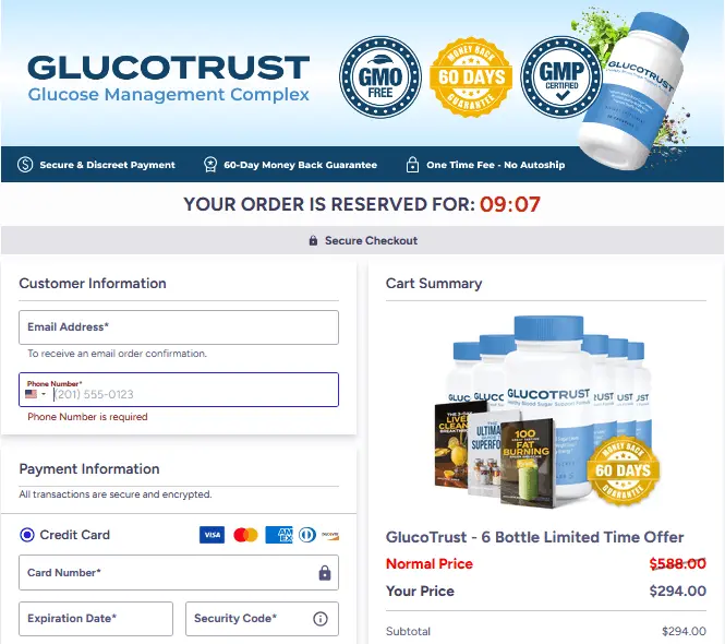 Glucotrust-Checkout